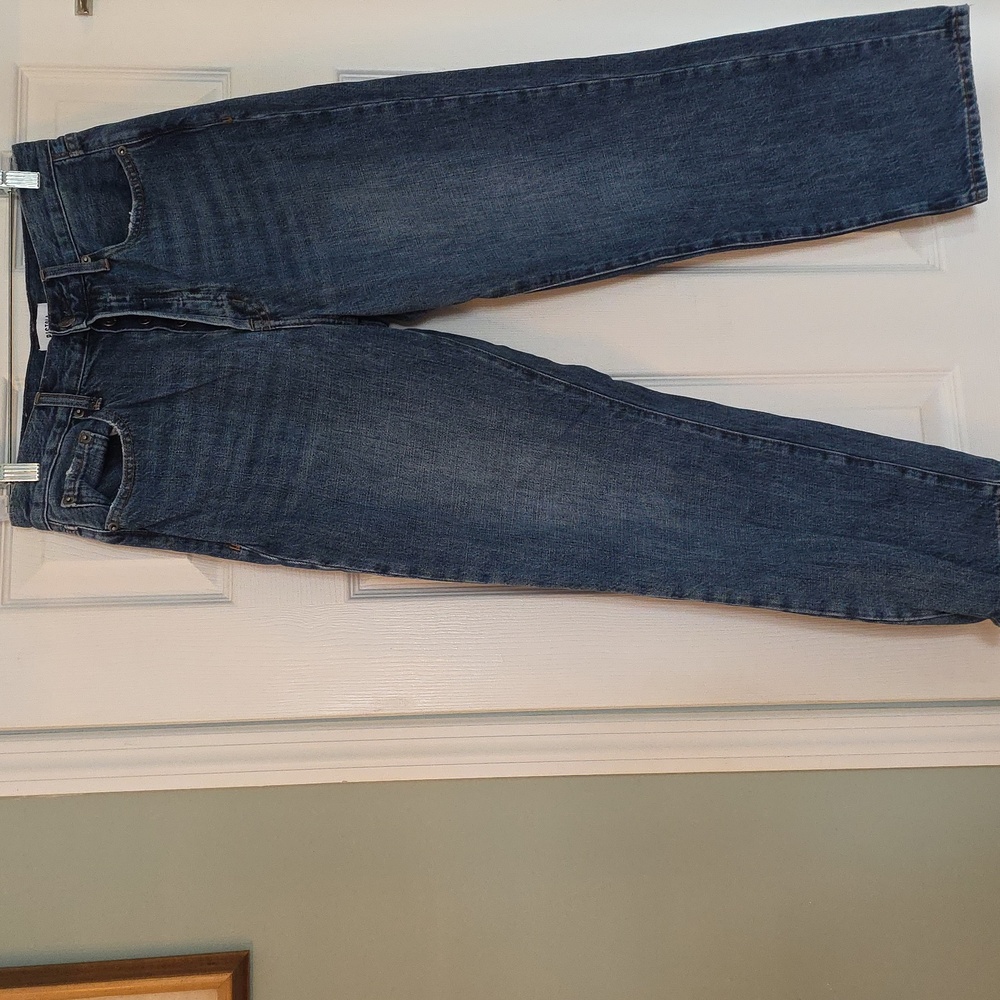 Pistola Jeans Womens 29 Charlie High Rise Ankle Straight Concealed 5 Button Fly